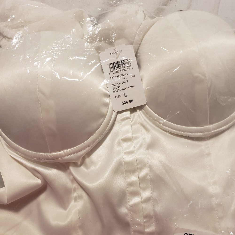 Satin Beauty Cropped Bustier